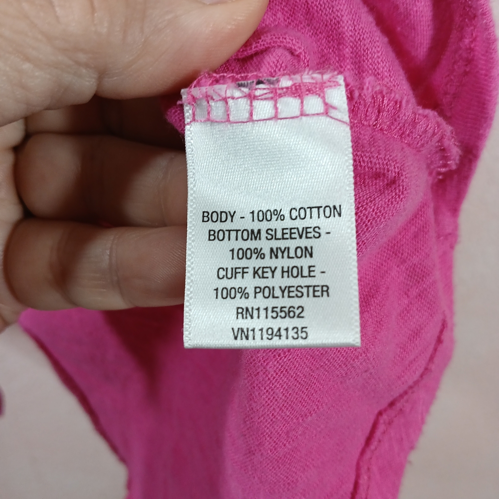 Disney Pink Long Sleeve Kids Top with Wing Design - Picture 6 of 7